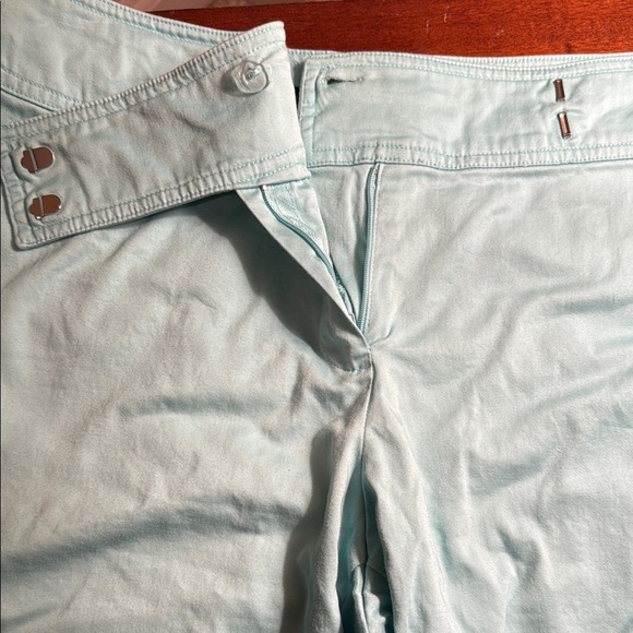 Briggs New York Women's Turquoise Bermuda Shorts, size 14, Preowned - Picture 3 of 9